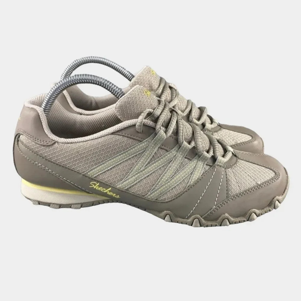 Skechers sneaker relaxed Fit Breathe Easy Slip On Shoe Womens 10 Lace Up Leather